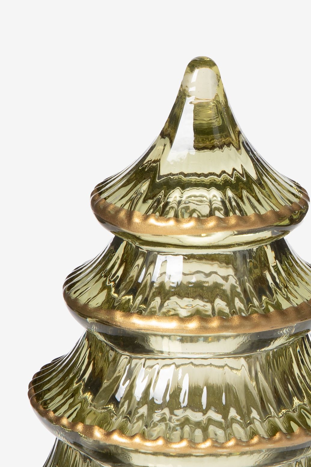 Weihnachtsbaum aus Glas small - hellgrün