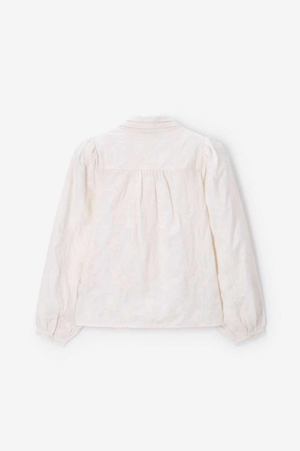 Blouse avec broderies - blanc