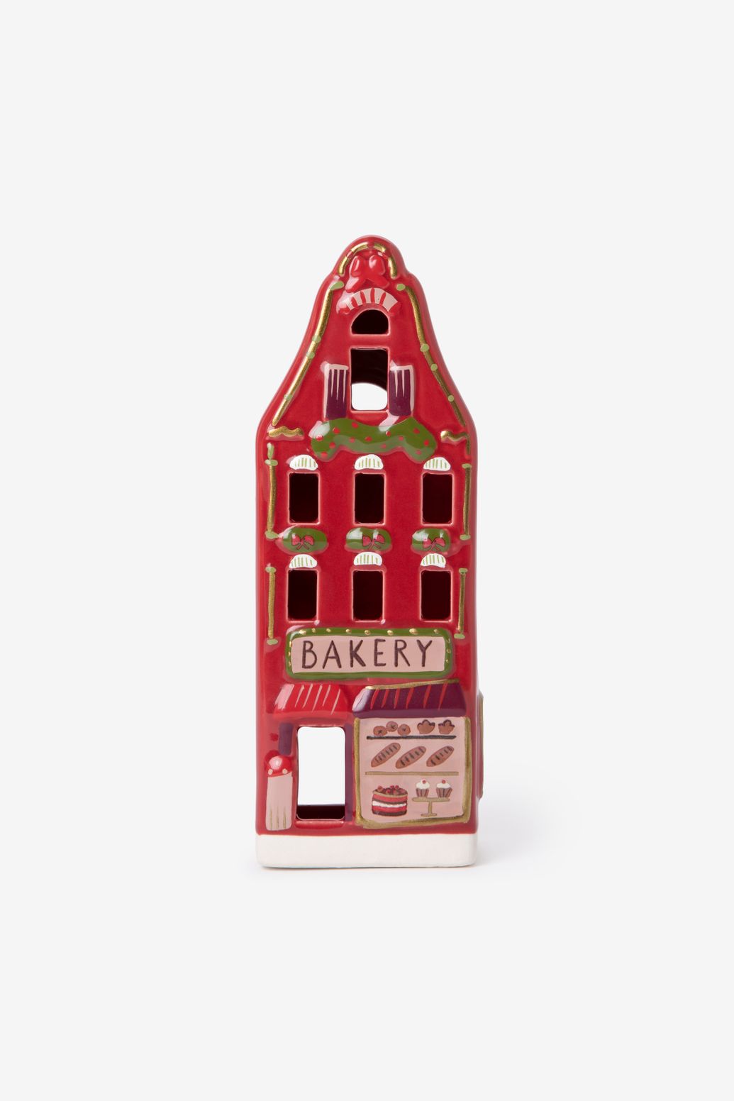 Photophore boulangerie - rouge
