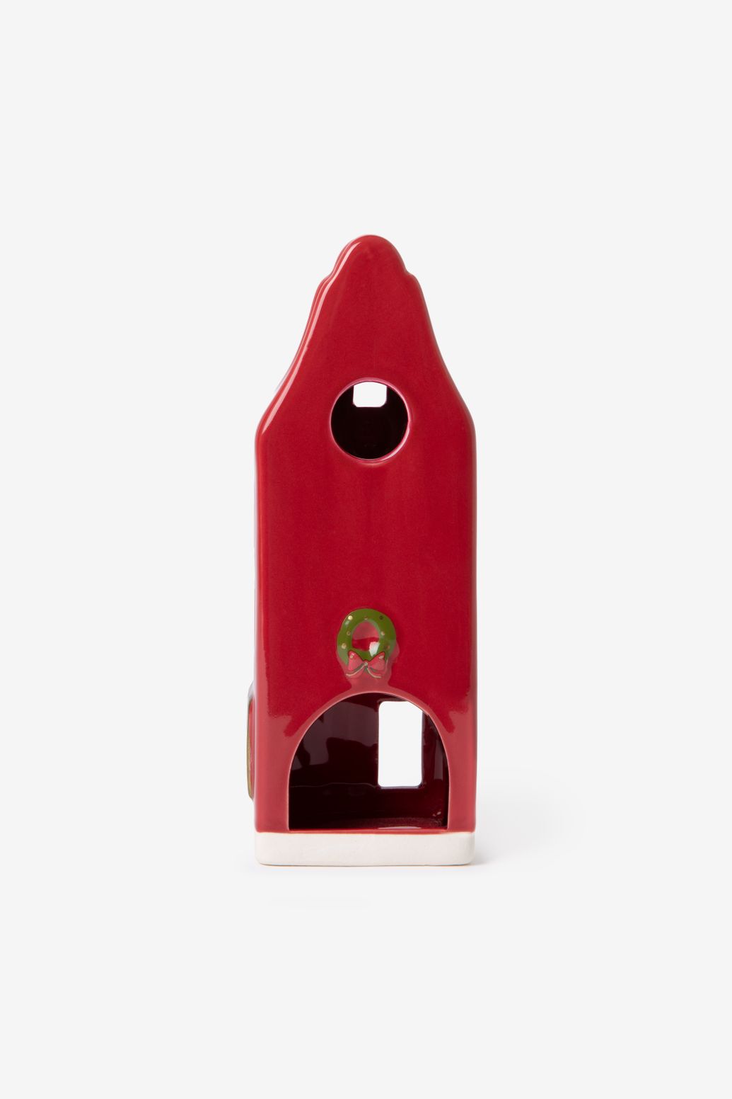 Rood waxinelichthuisje bakkerij