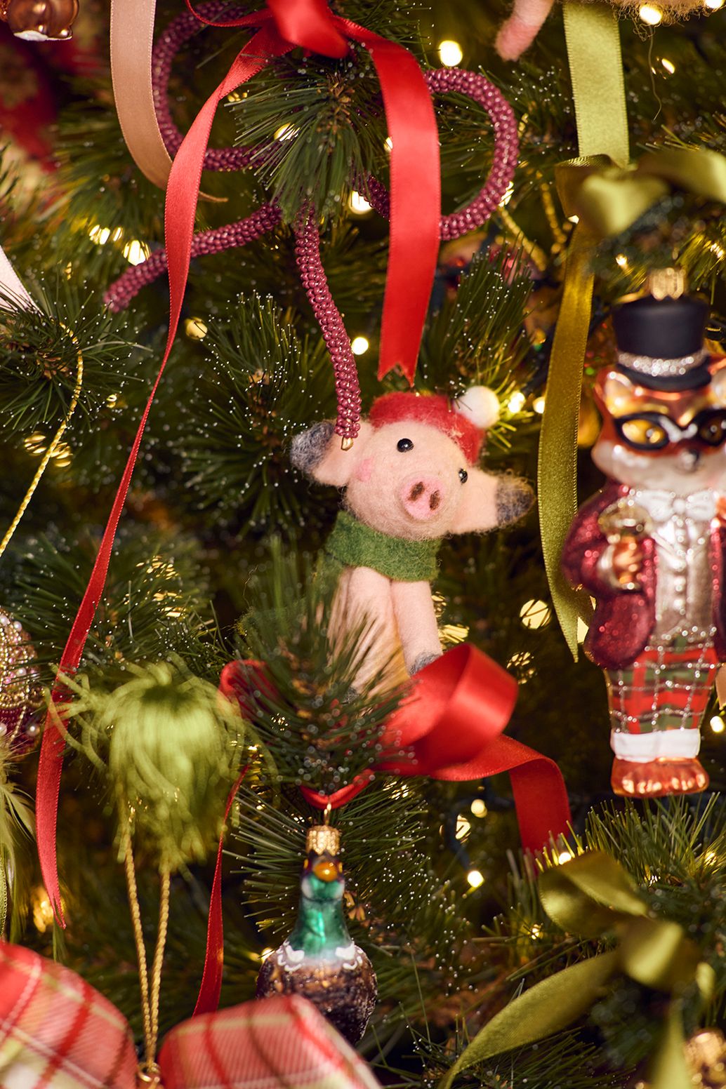 Weihnachtsornament Ferkel