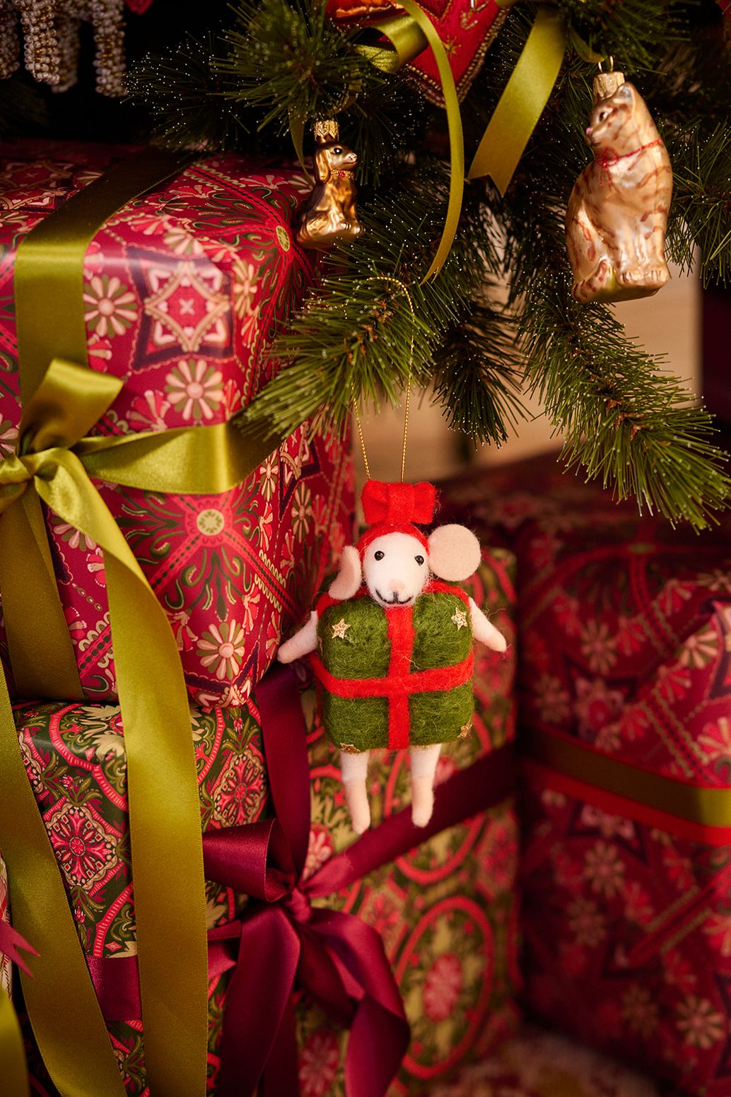 Weihnachtsornament Maus