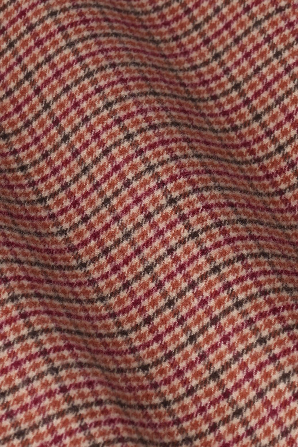 Pantalon à carreaux avec jambes larges - marron