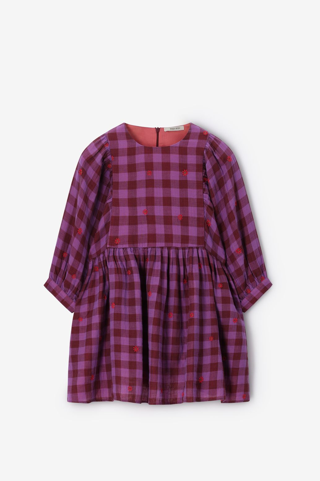 Robe à carreaux - violet