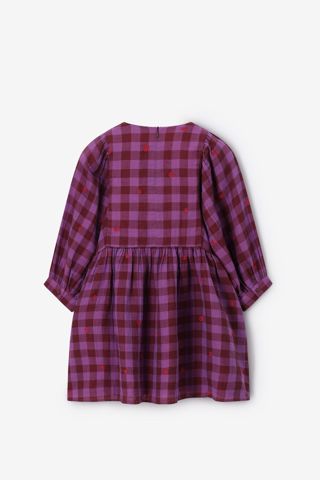 Robe à carreaux - violet