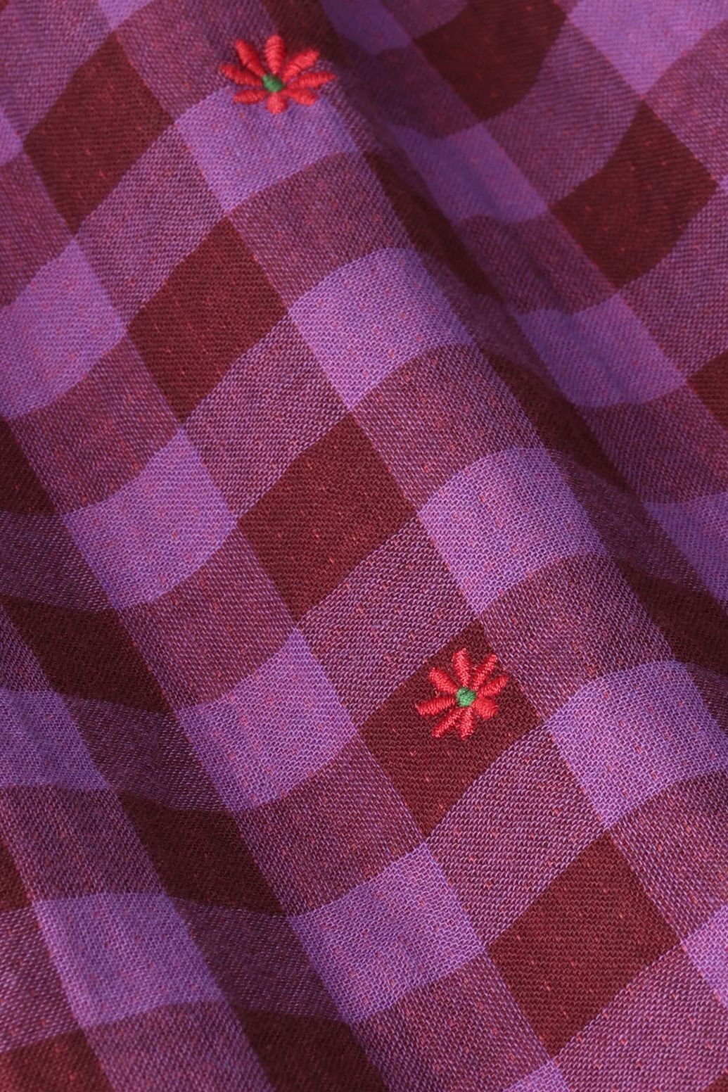 Kariertes Kleid - lila