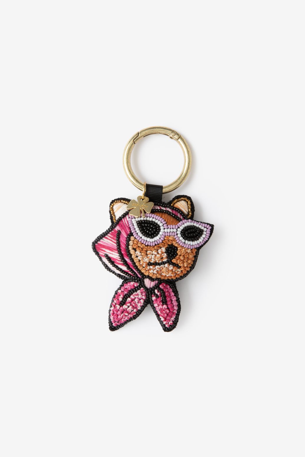 Multicolour kat bag charm