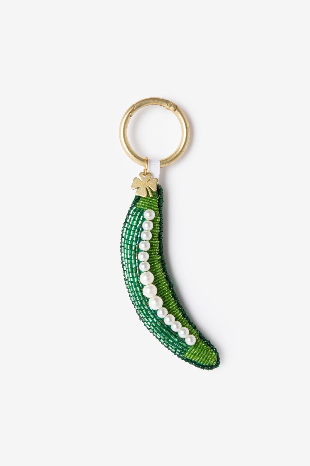 Groene sperzieboon bag charm