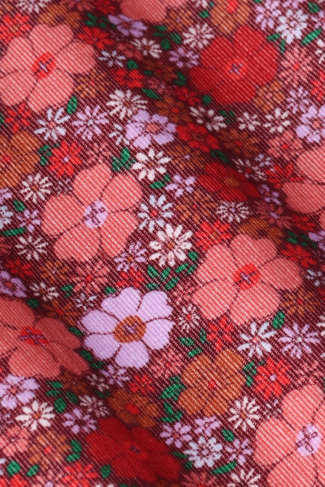 Bluse mit Blumenmuster - rot