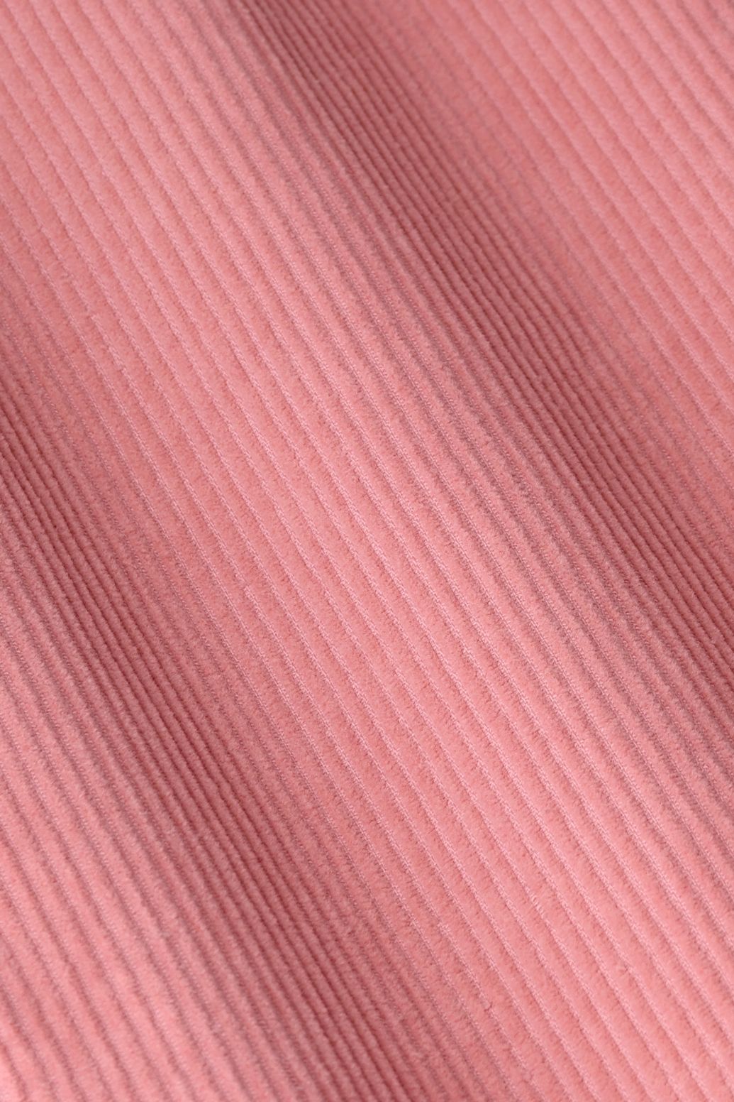 Pantalon en velours côtelé avec taille haute et jambes larges - rose foncé