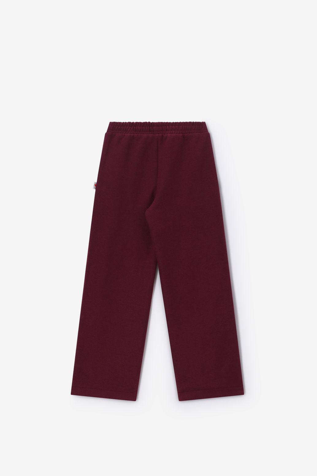 Pantalon jambes larges - rouge foncé