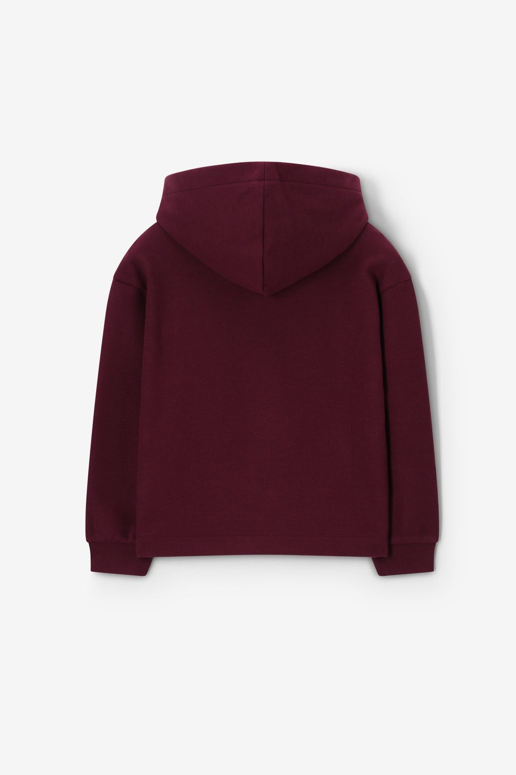 Hoodie mit Artwork-Print - dunkelrot