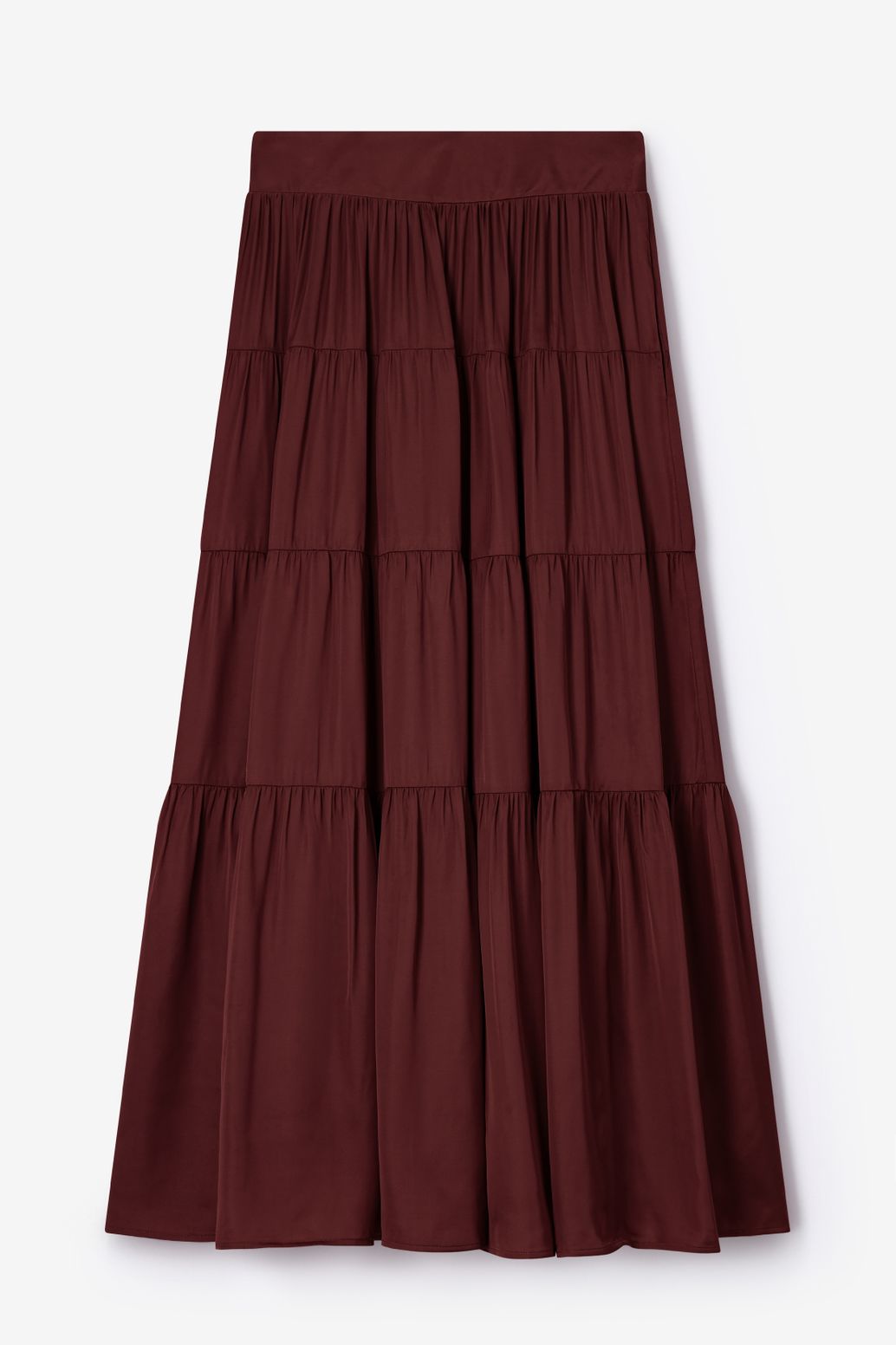 Bruine maxi rok