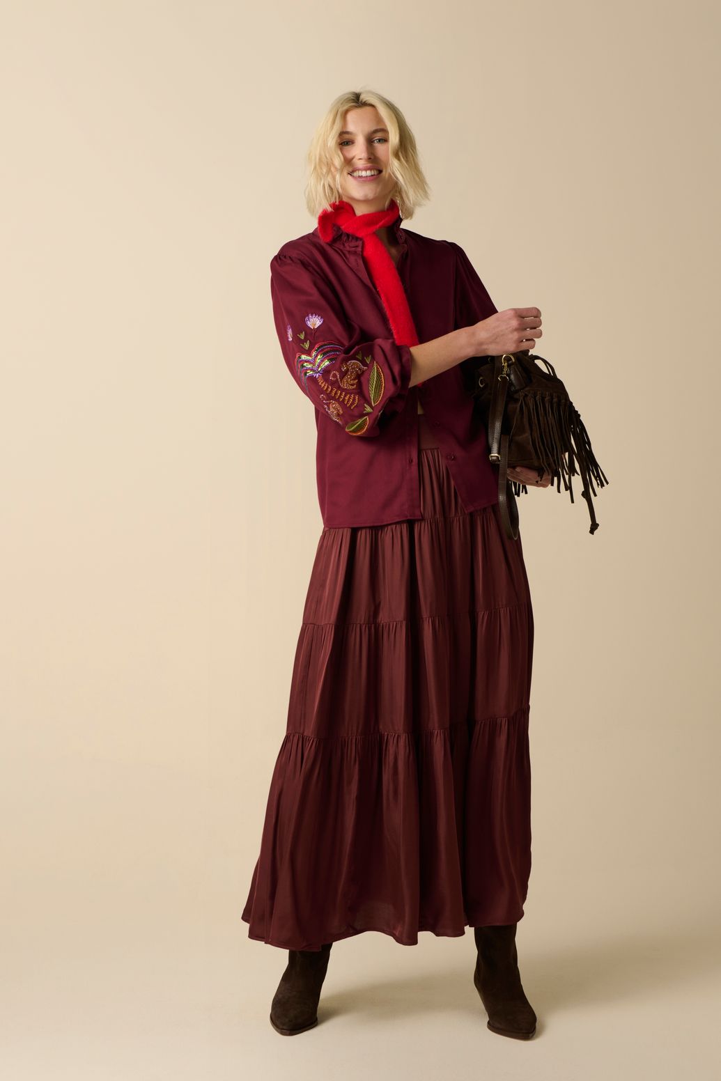 Jupe longue - marron