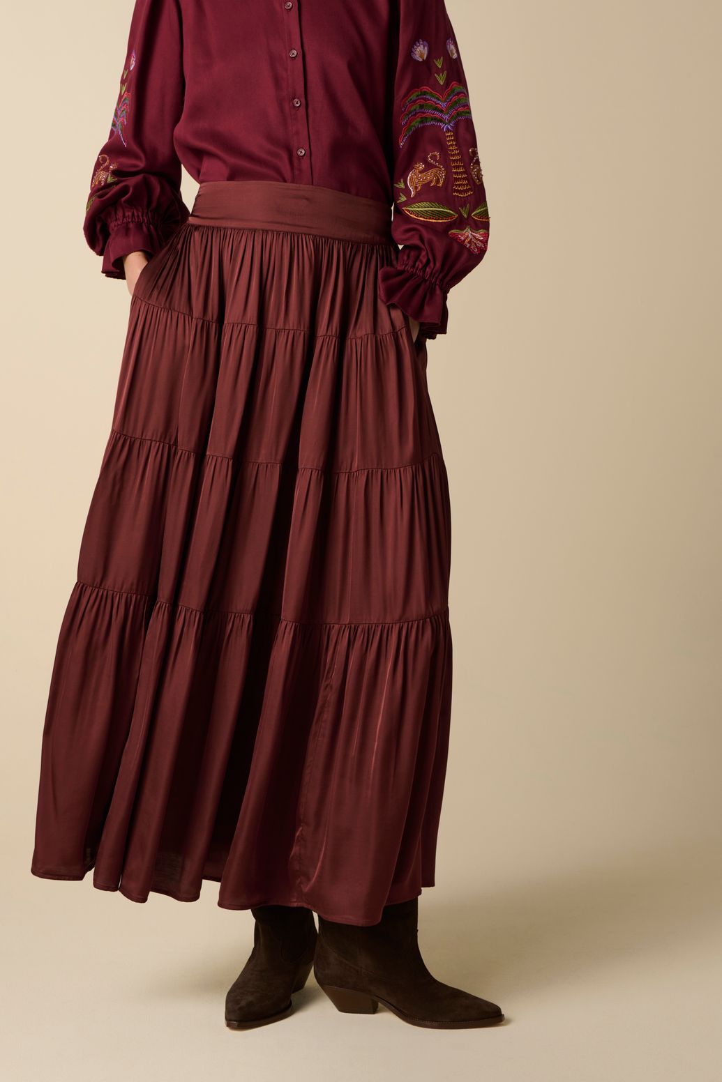 Jupe longue - marron