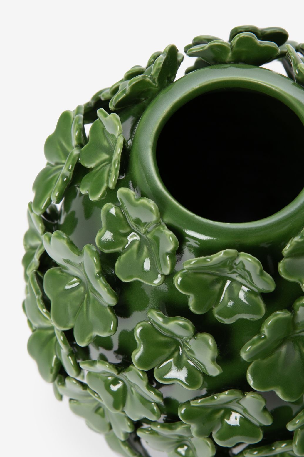 Vase Glückskleeblatt - grün