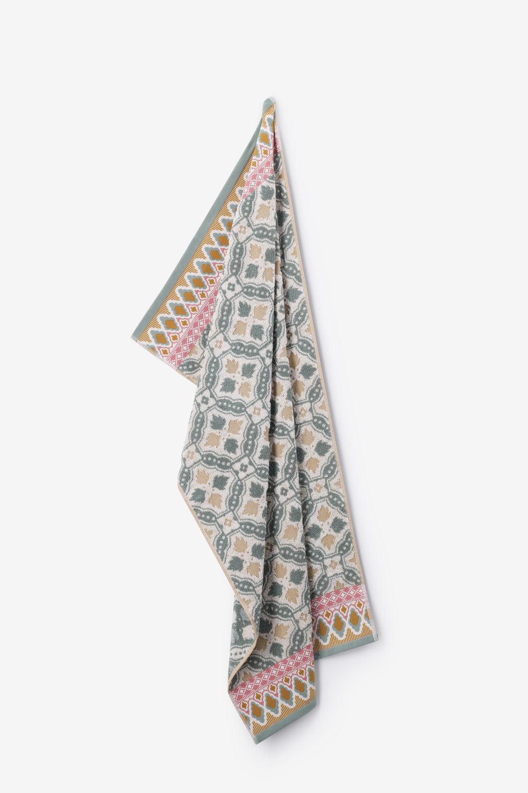 Groene Sevilla handdoek medium