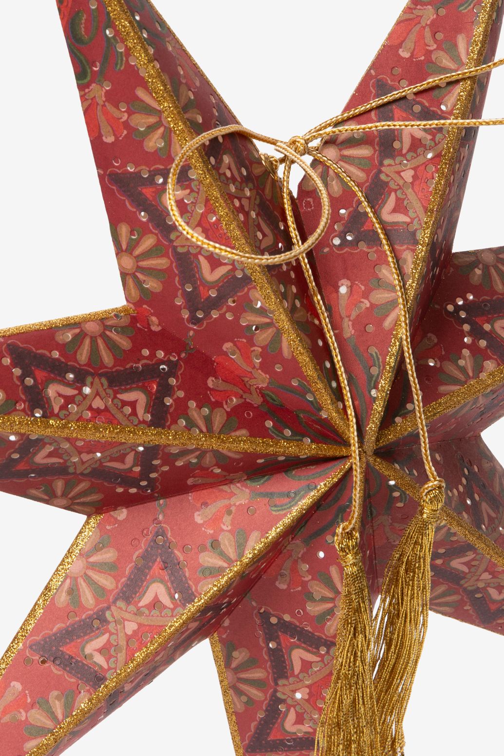 Petite étoile de Noël avec éclairage LED - rose foncé