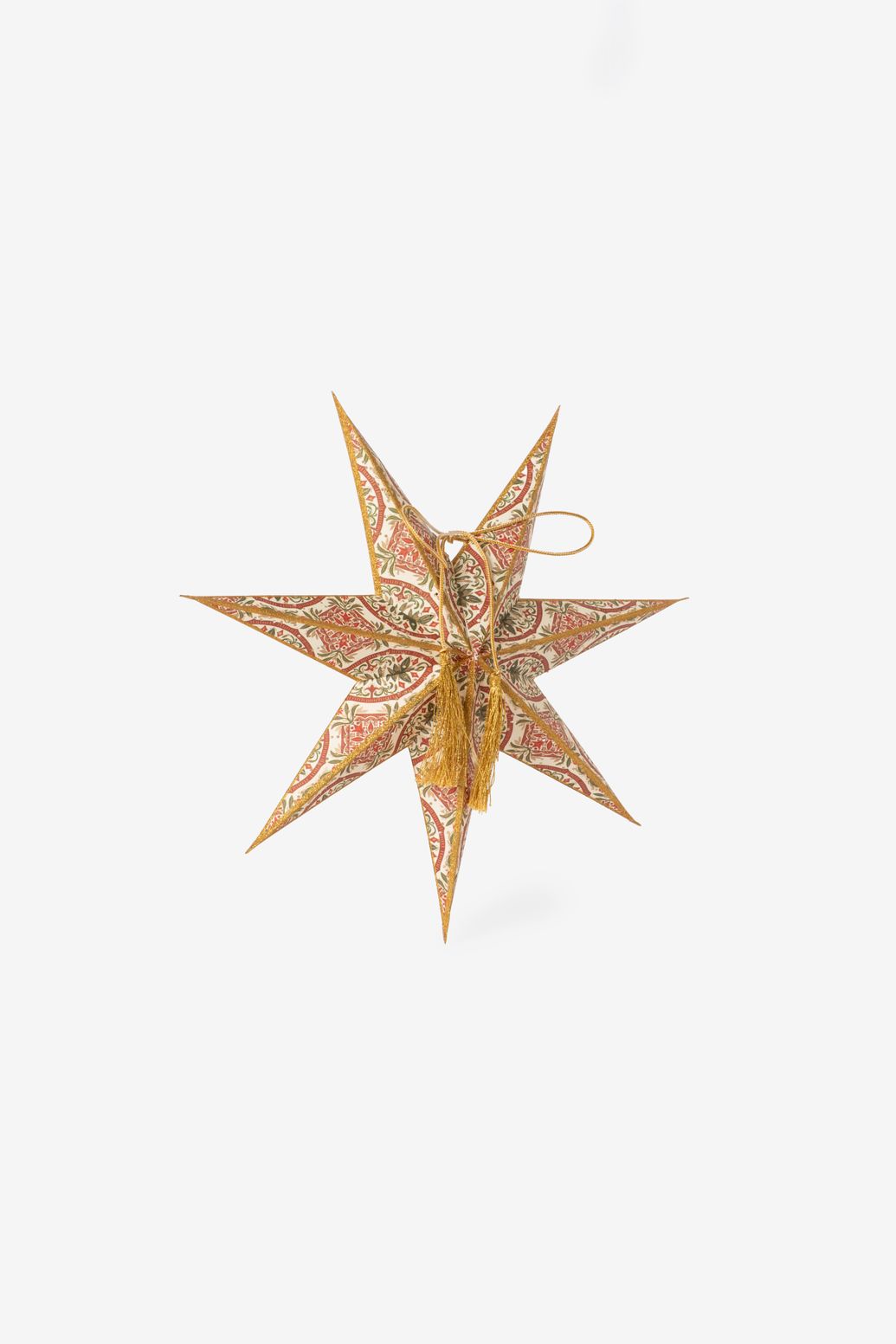 Witte kerstster met LED-licht small