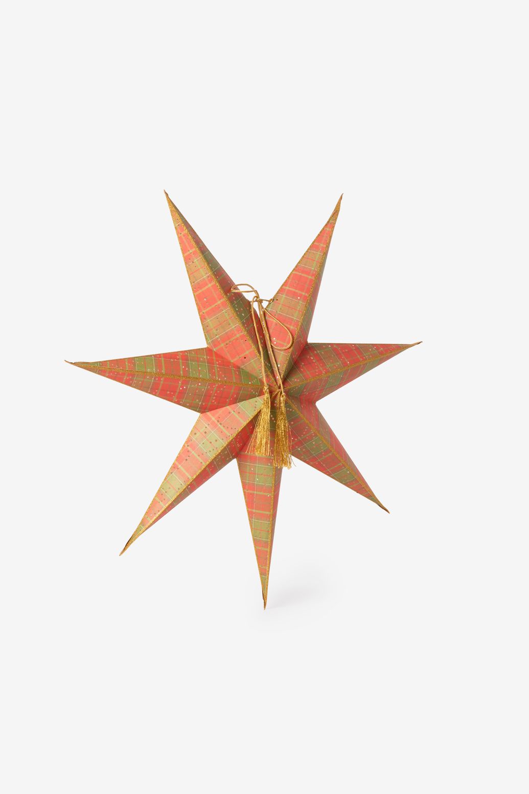 Étoile de Noël avec éclairage LED medium - rose