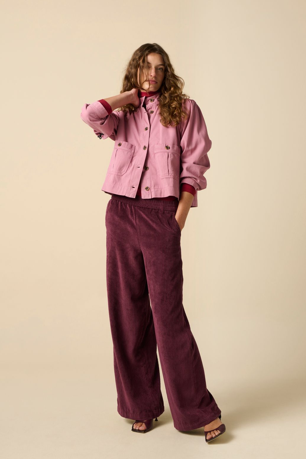 Veste avec poches plaquées - violet