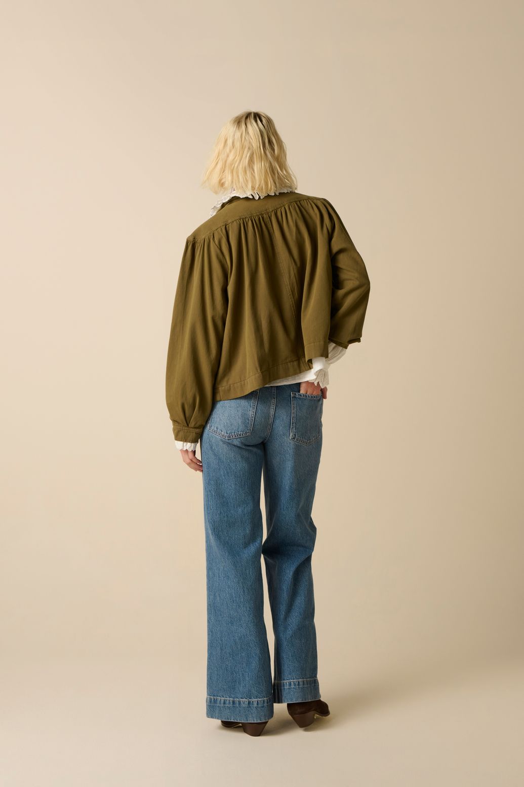 Veste avec poches plaquées - vert foncé