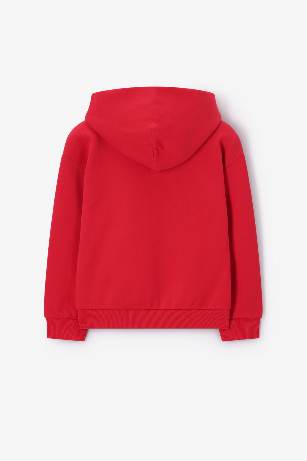 Rode hoodie met smiley artwork
