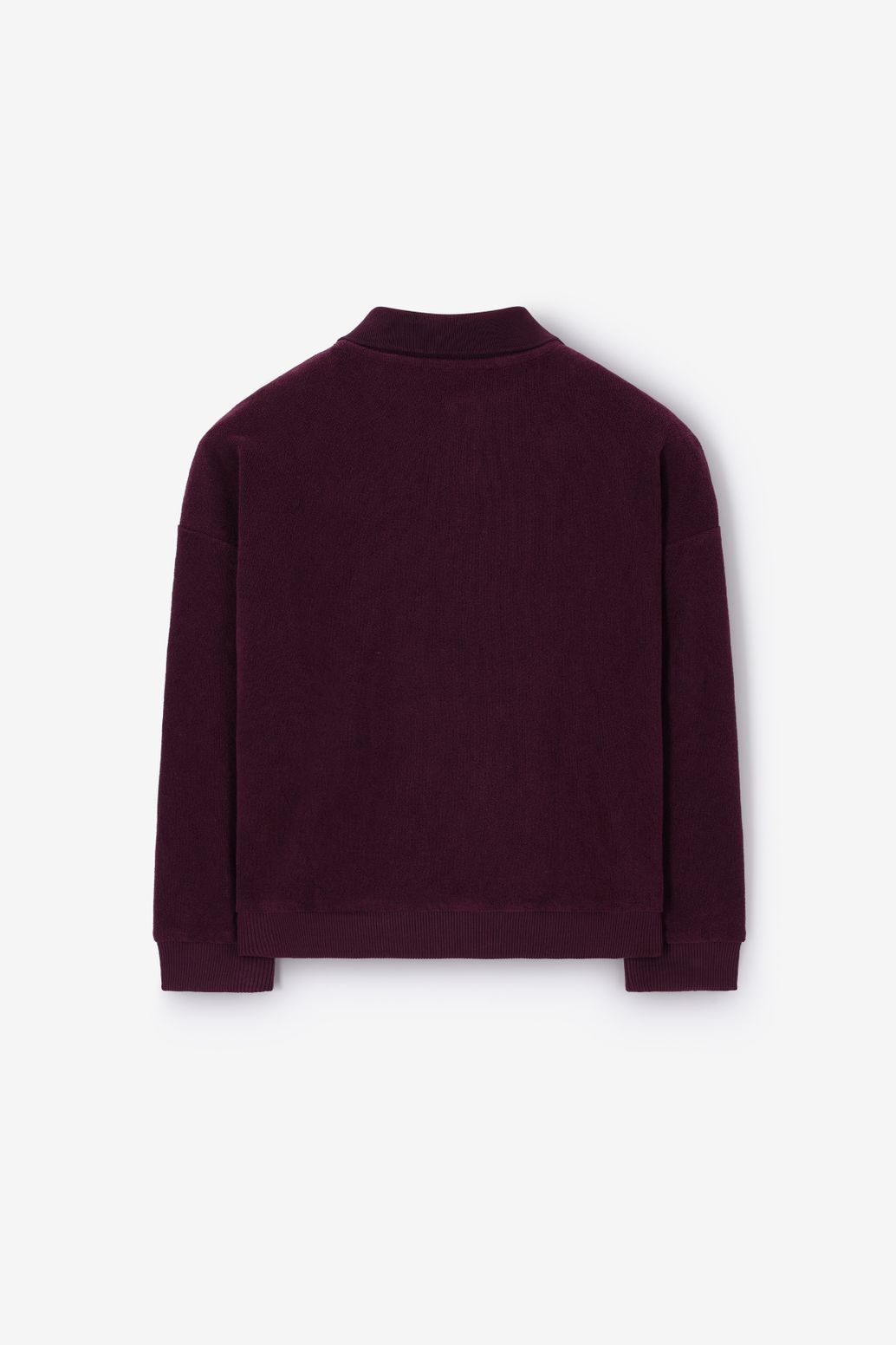 Donkerrode polo trui