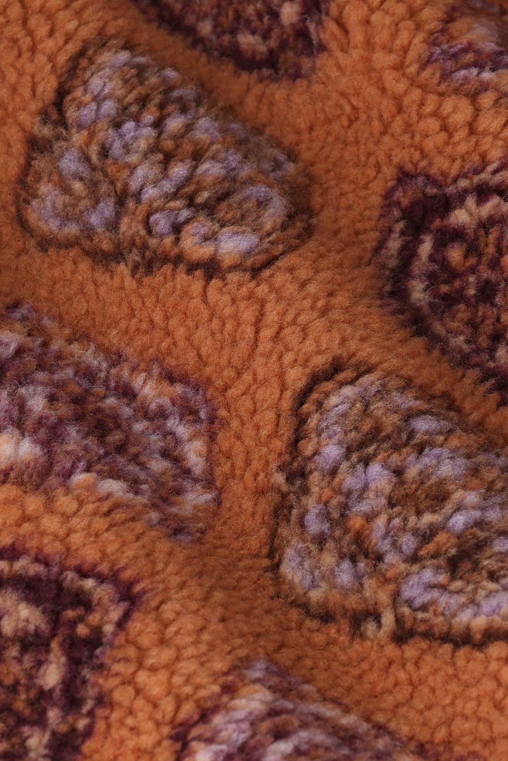 Gilet duveteux avec imprimé jacquard - marron