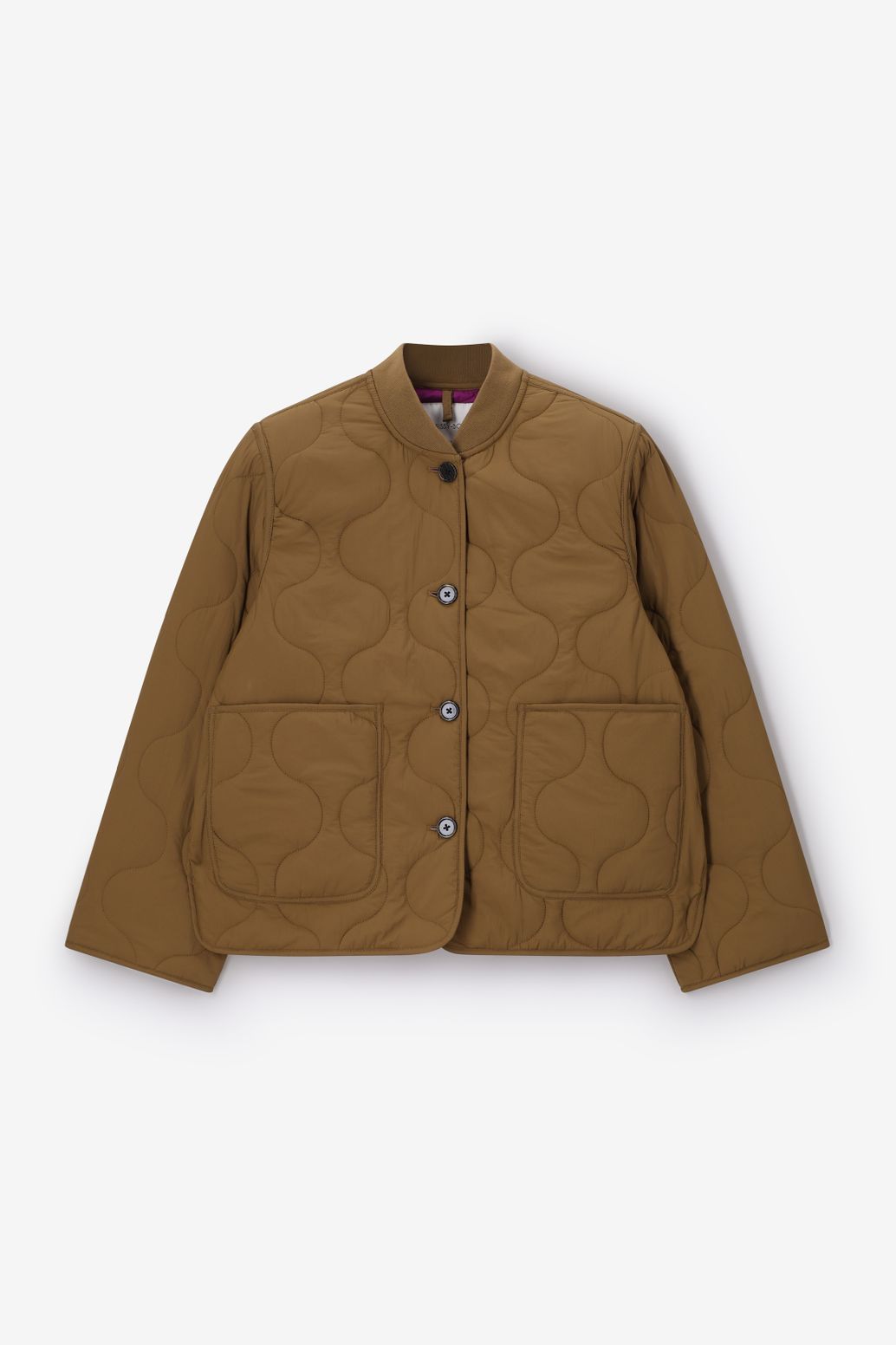 Groene quilted jas