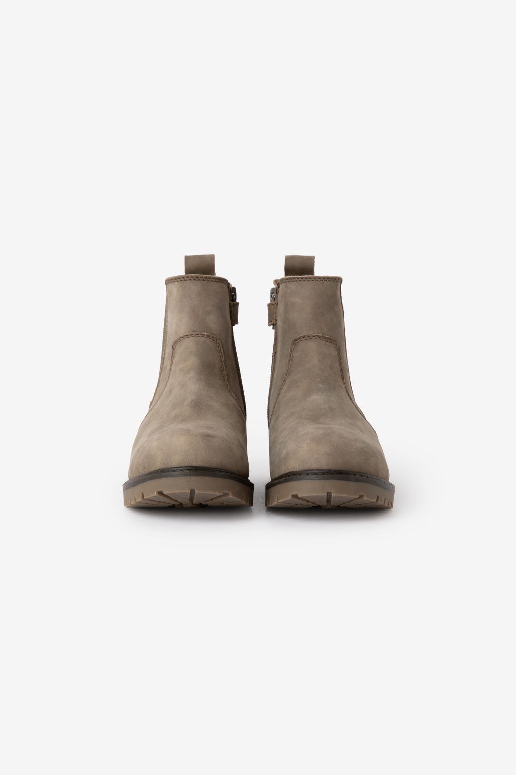 Chelsea boots en cuir - marron