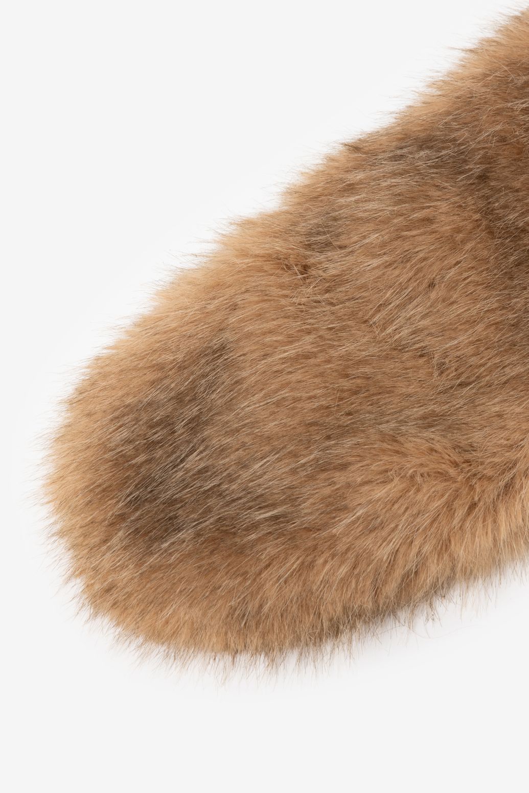 Bruine faux fur sjaal