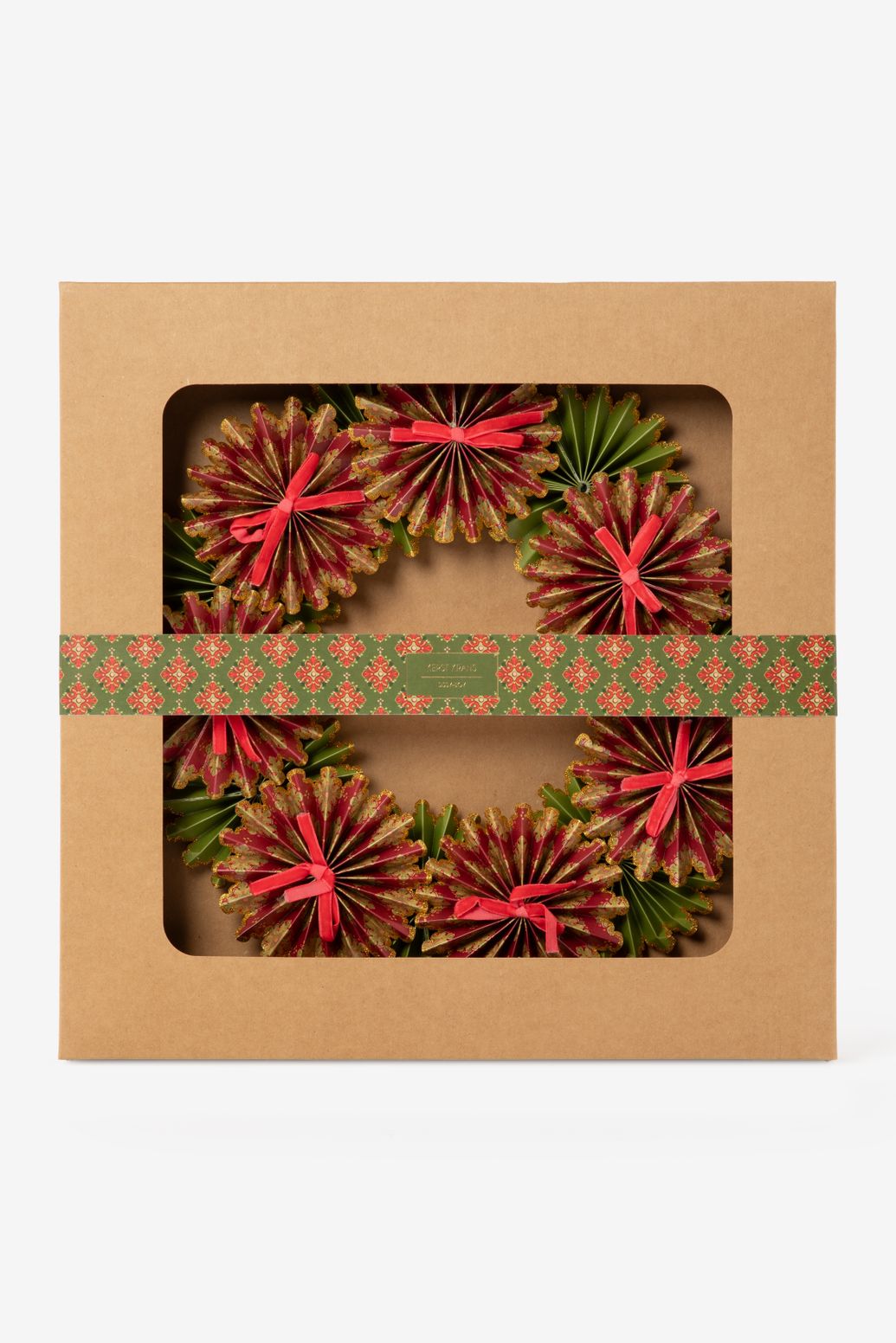 Multicolour kersthanger met waaiers