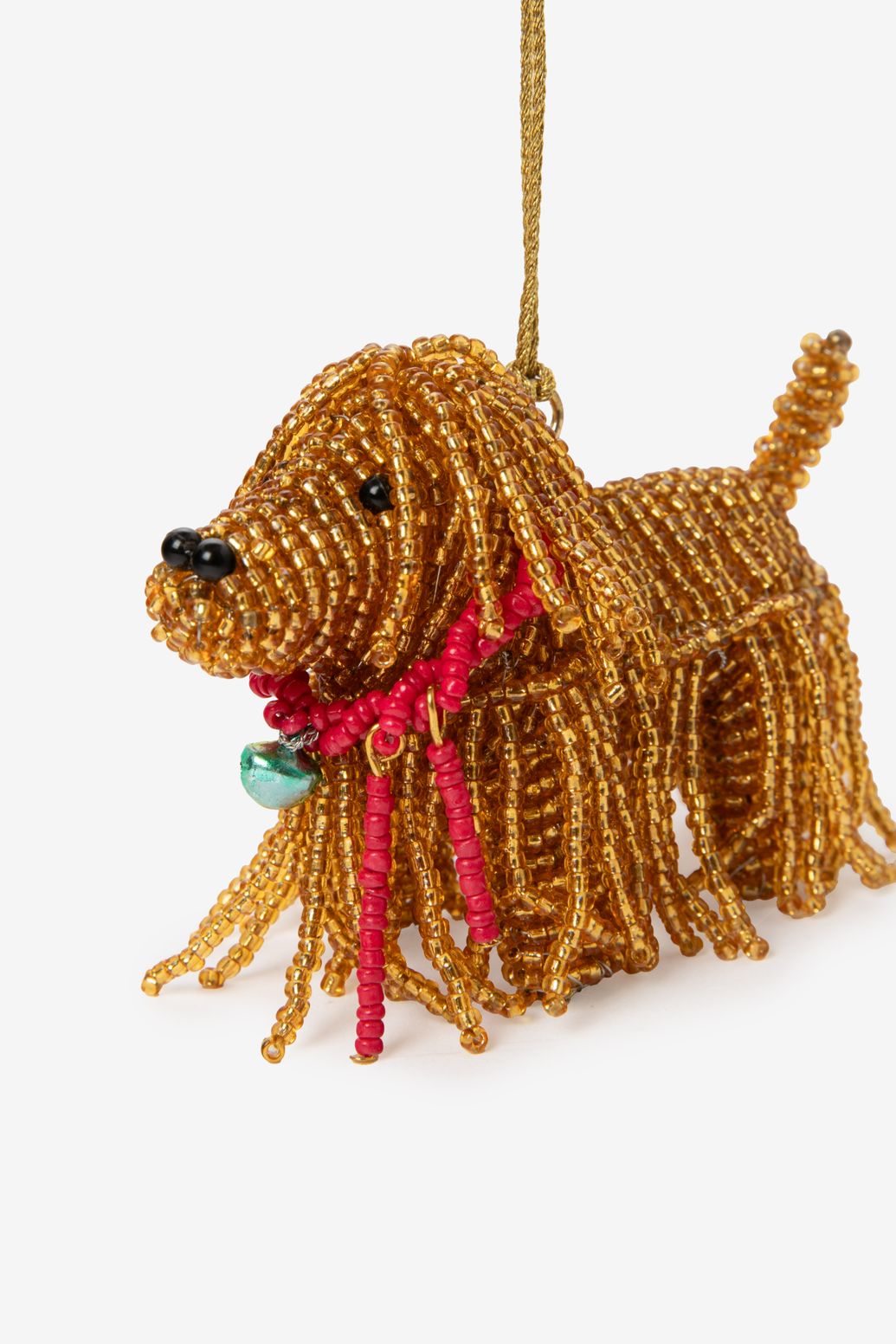 Bruine kersthanger met hond
