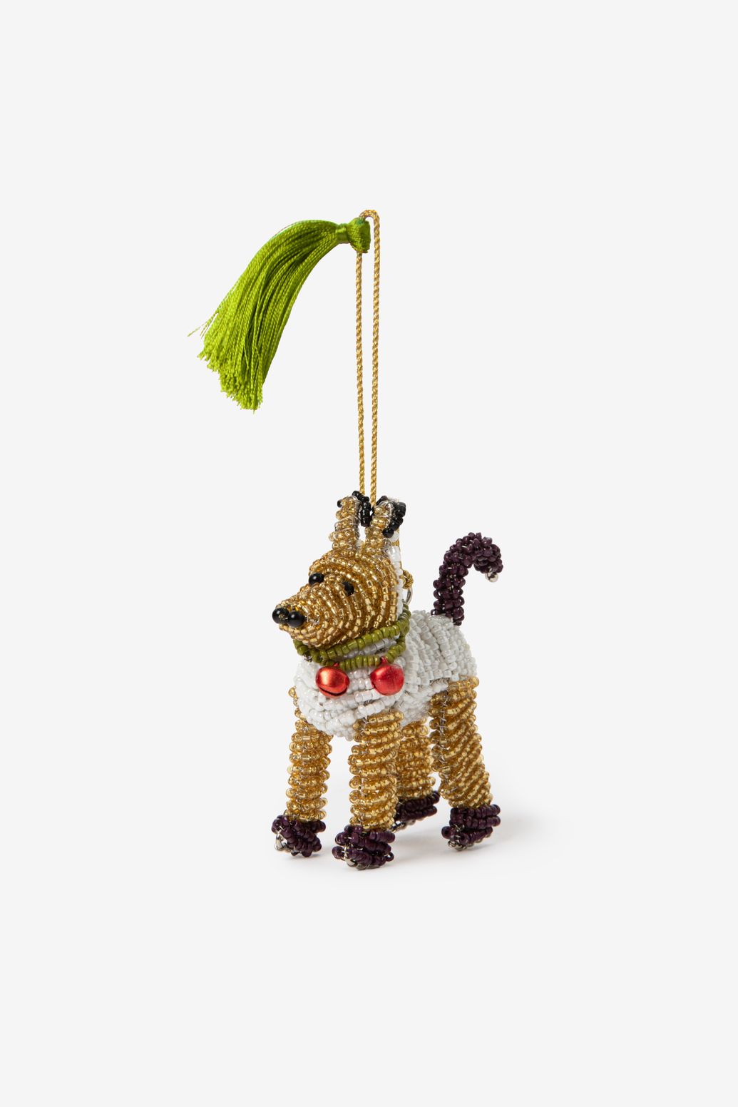 Multicolour kersthanger met hond