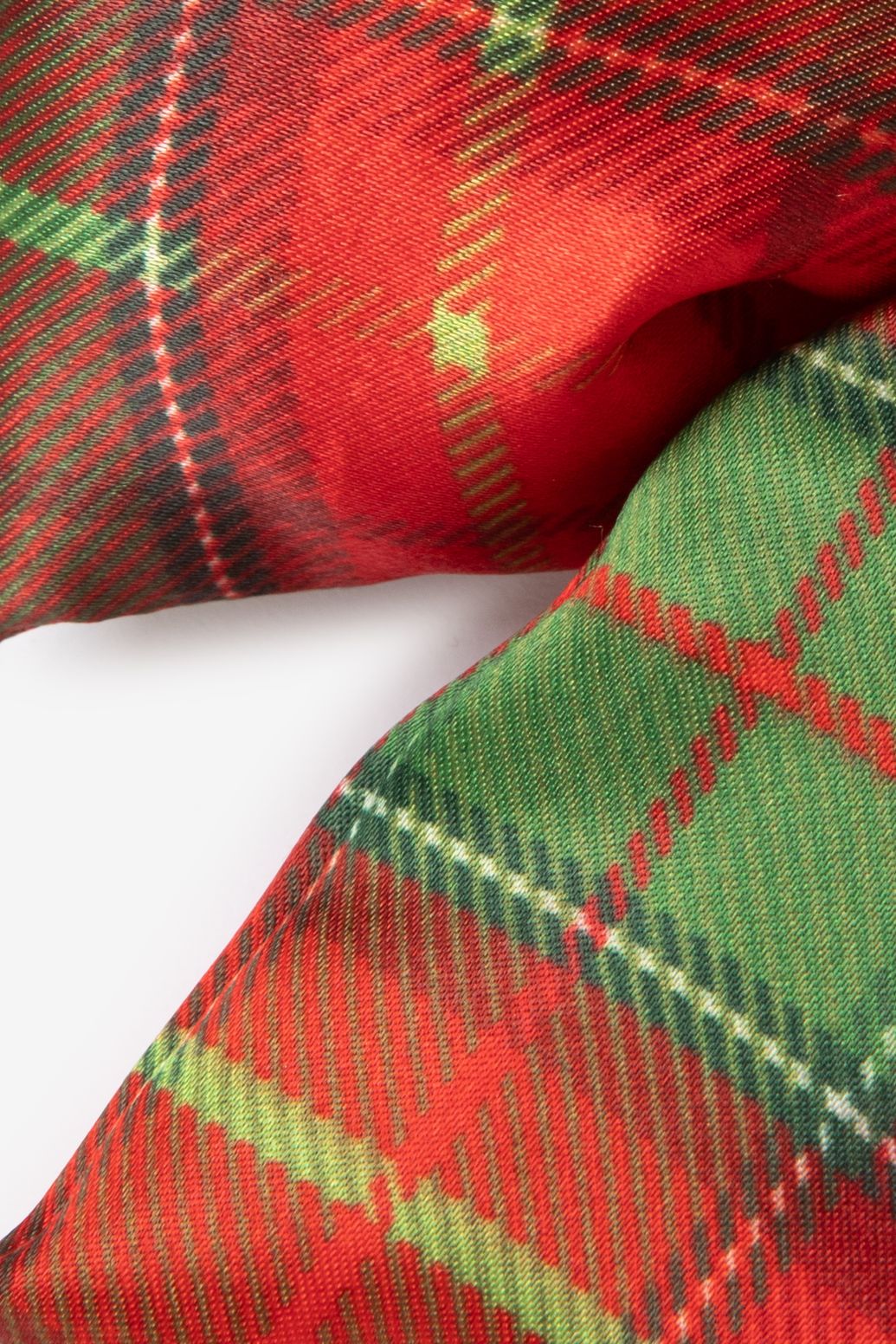 Suspension de Noël nœud avec motif à carreaux - rouge