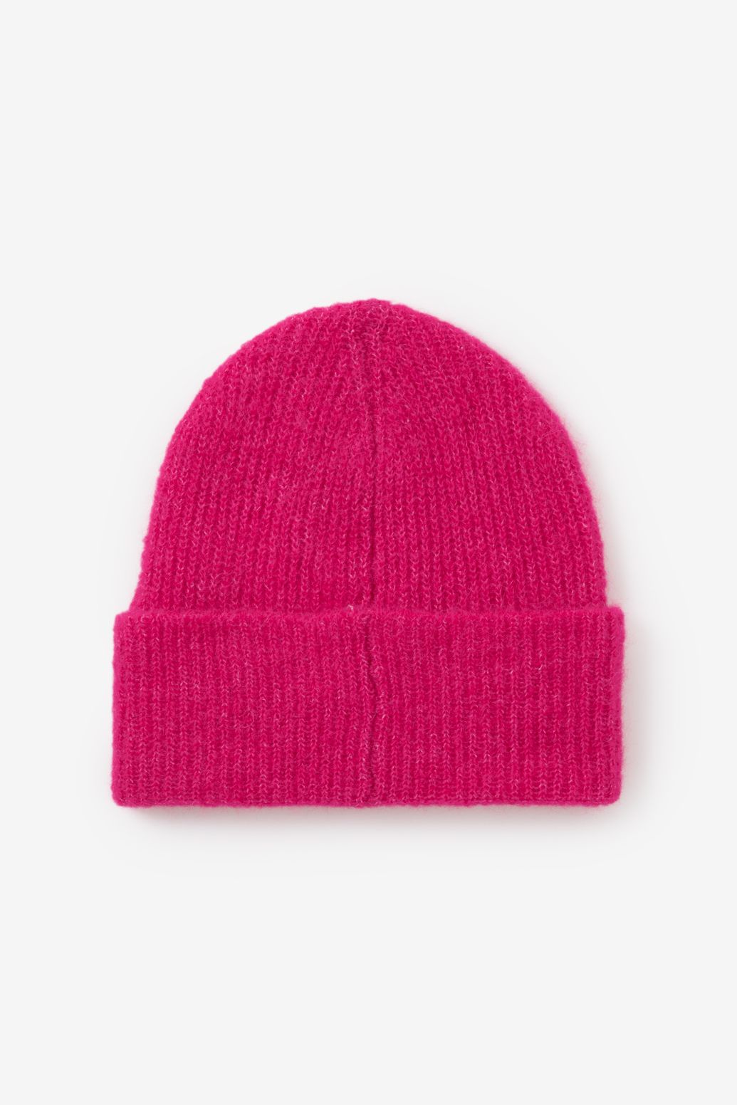 Roze wollen muts