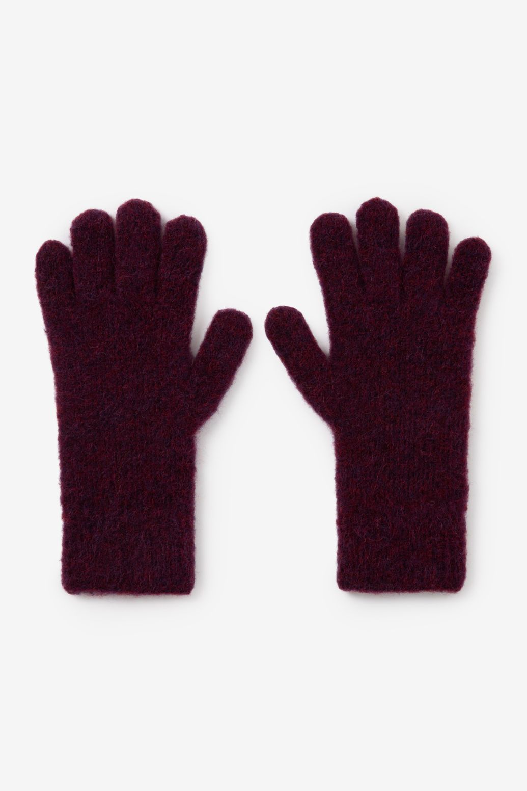 Donkerrode handschoenen