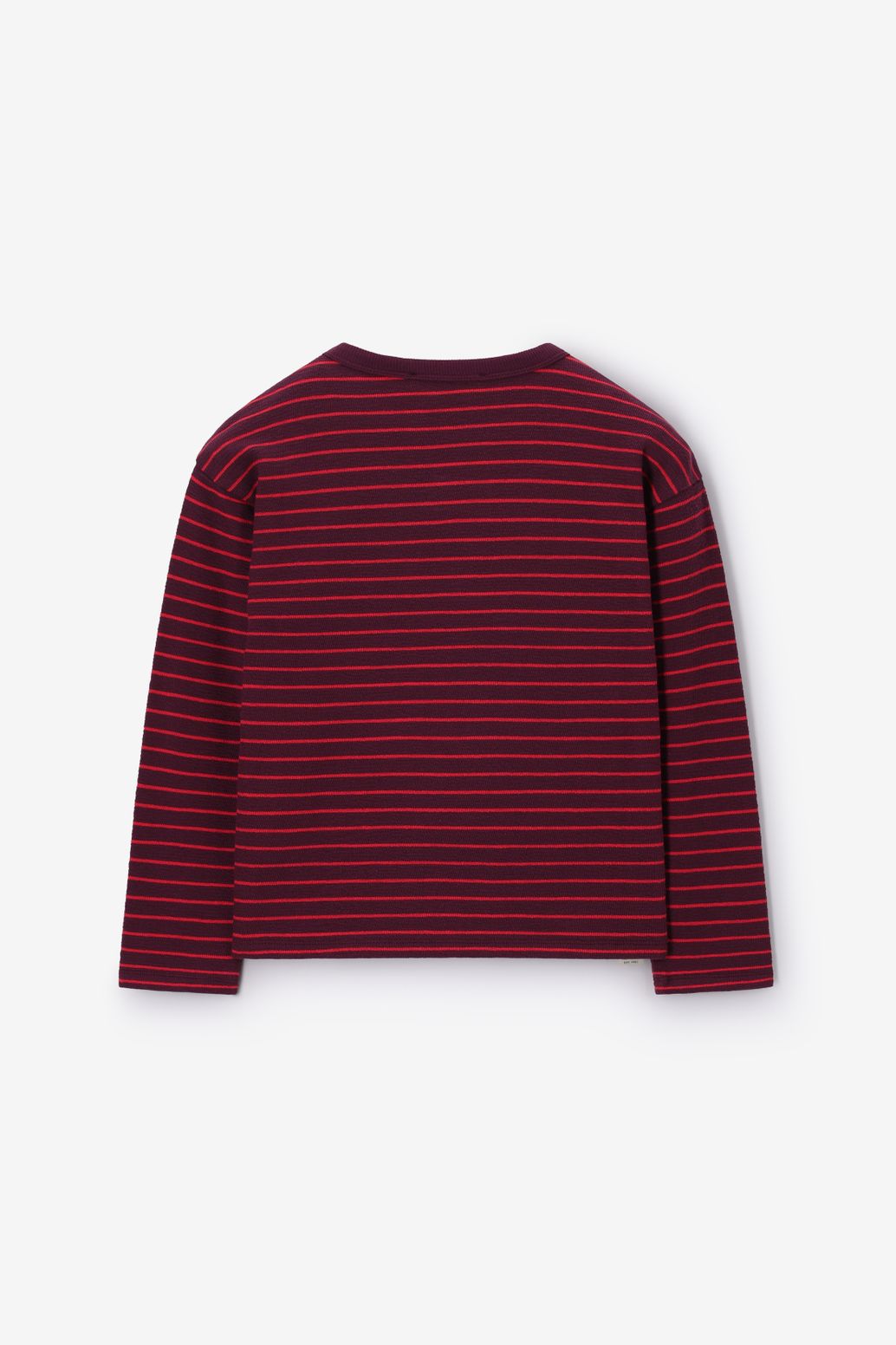 T-shirt à rayures - rouge