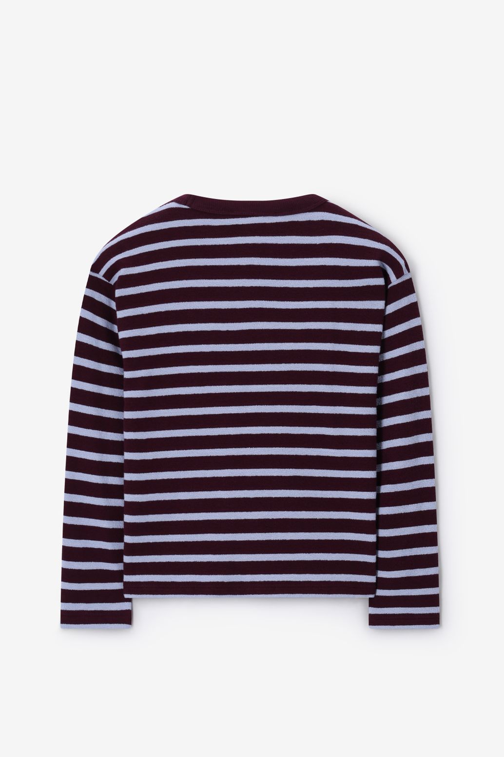 Donkerrood T-shirt met strepen