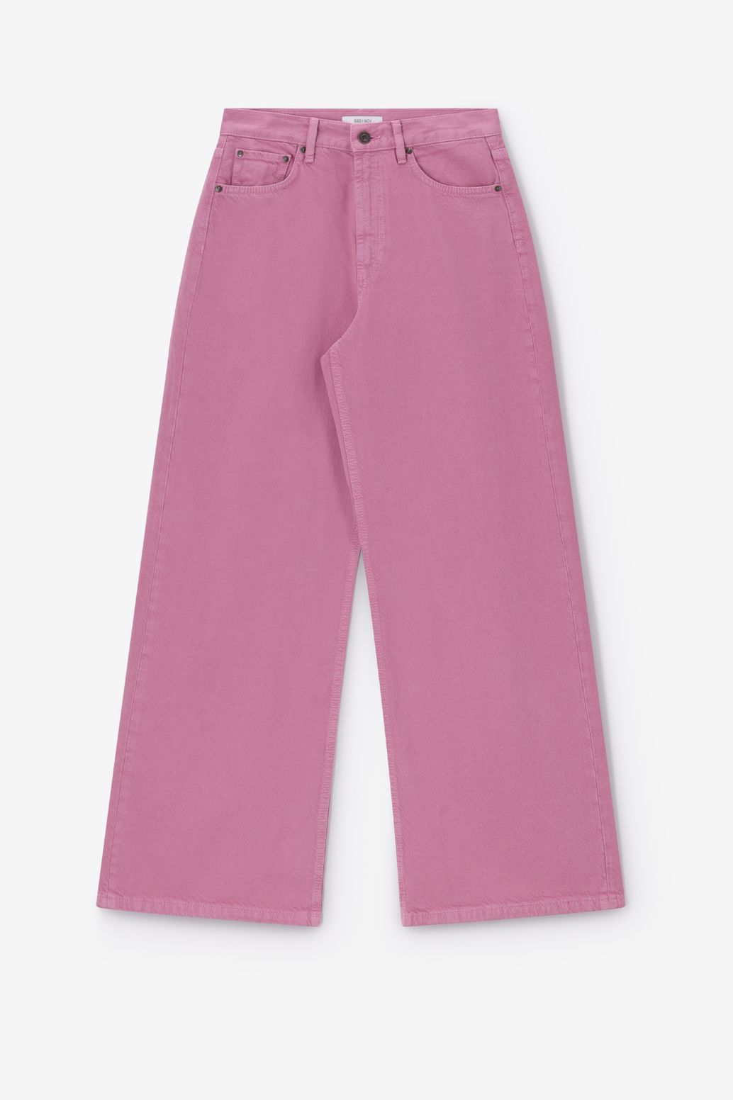 Jean taille haute et jambes larges - violet