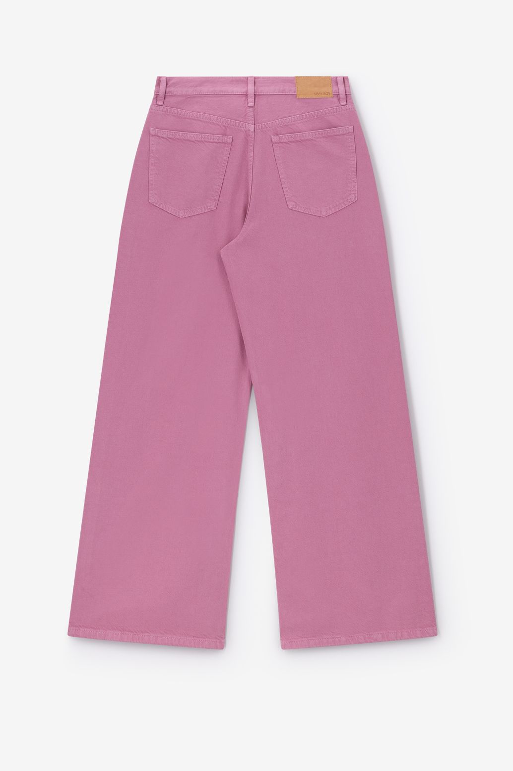 Jean taille haute et jambes larges - violet