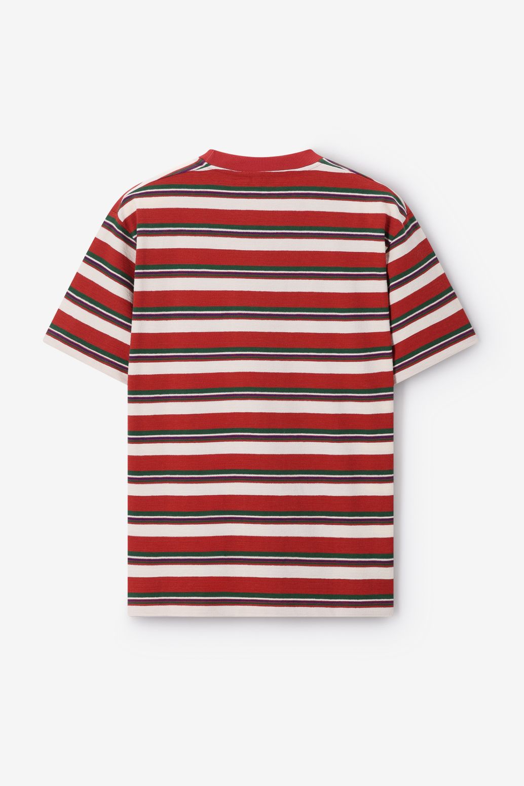 Donkergroen T-shirt met strepen