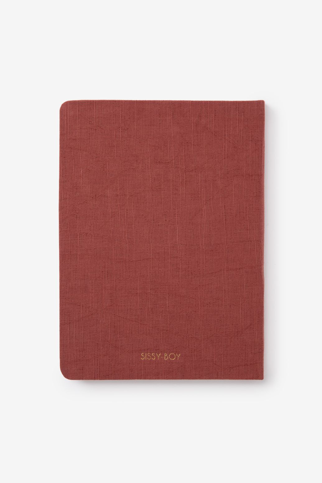 A5-Notizbuch mit Sonne - dunkelrot