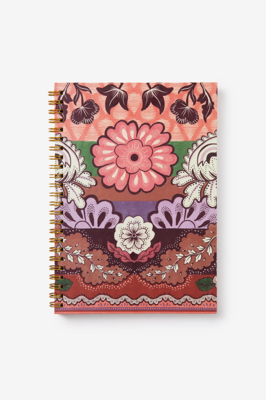 Carnet A5 avec imprimé fleuri - multicolore
