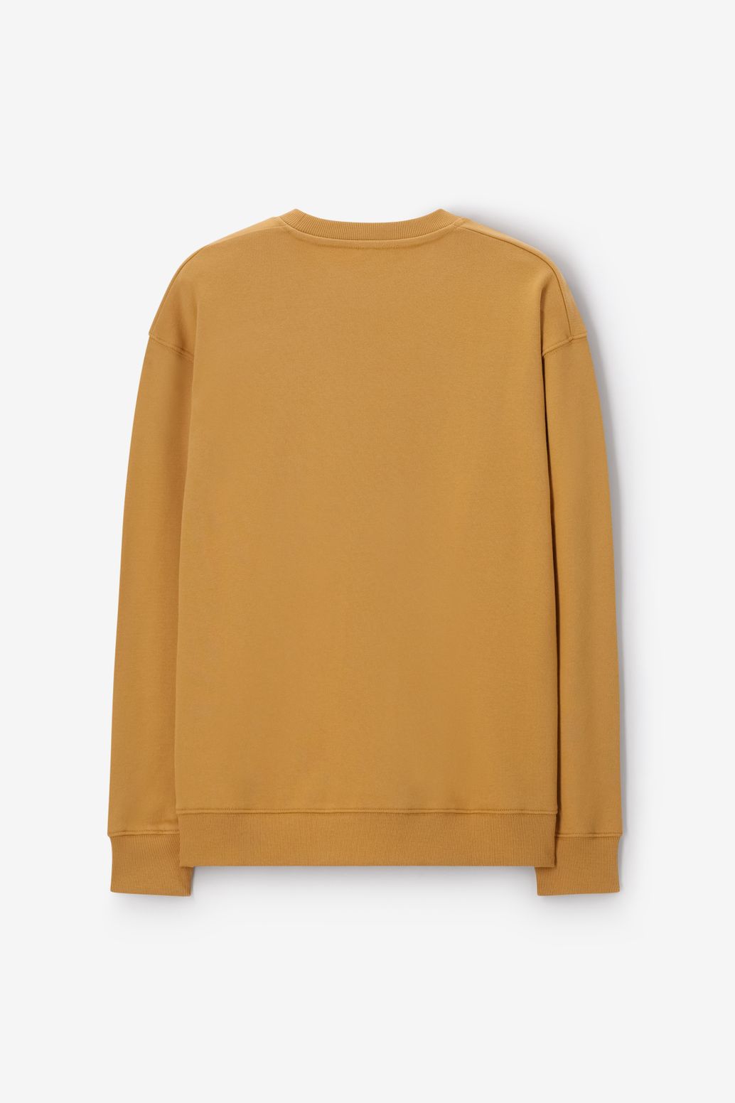 Sweater mit Stickerei - senfgelb