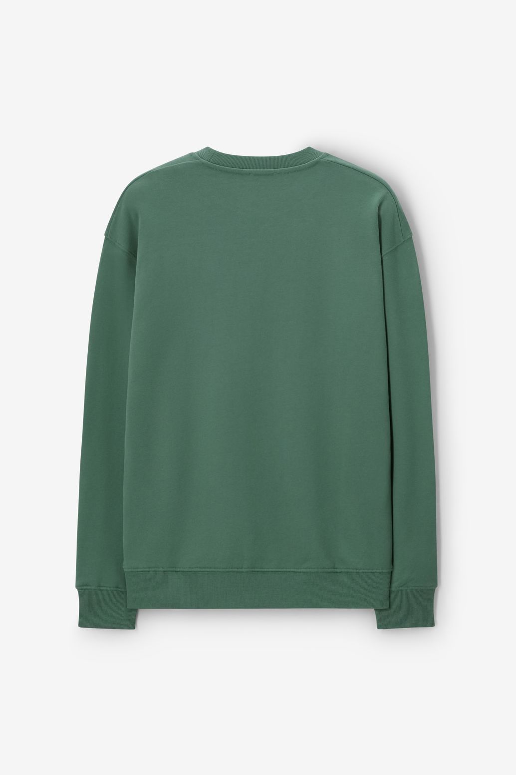 Sweater mit Stickerei - dunkelgrün