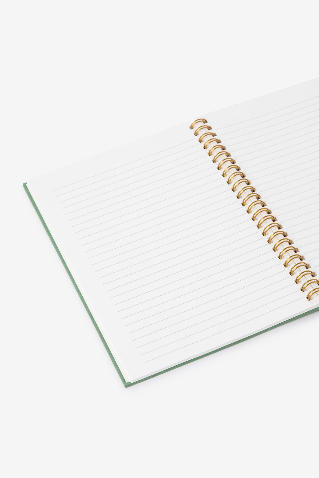 Groene A5 notitieboek met hartjes