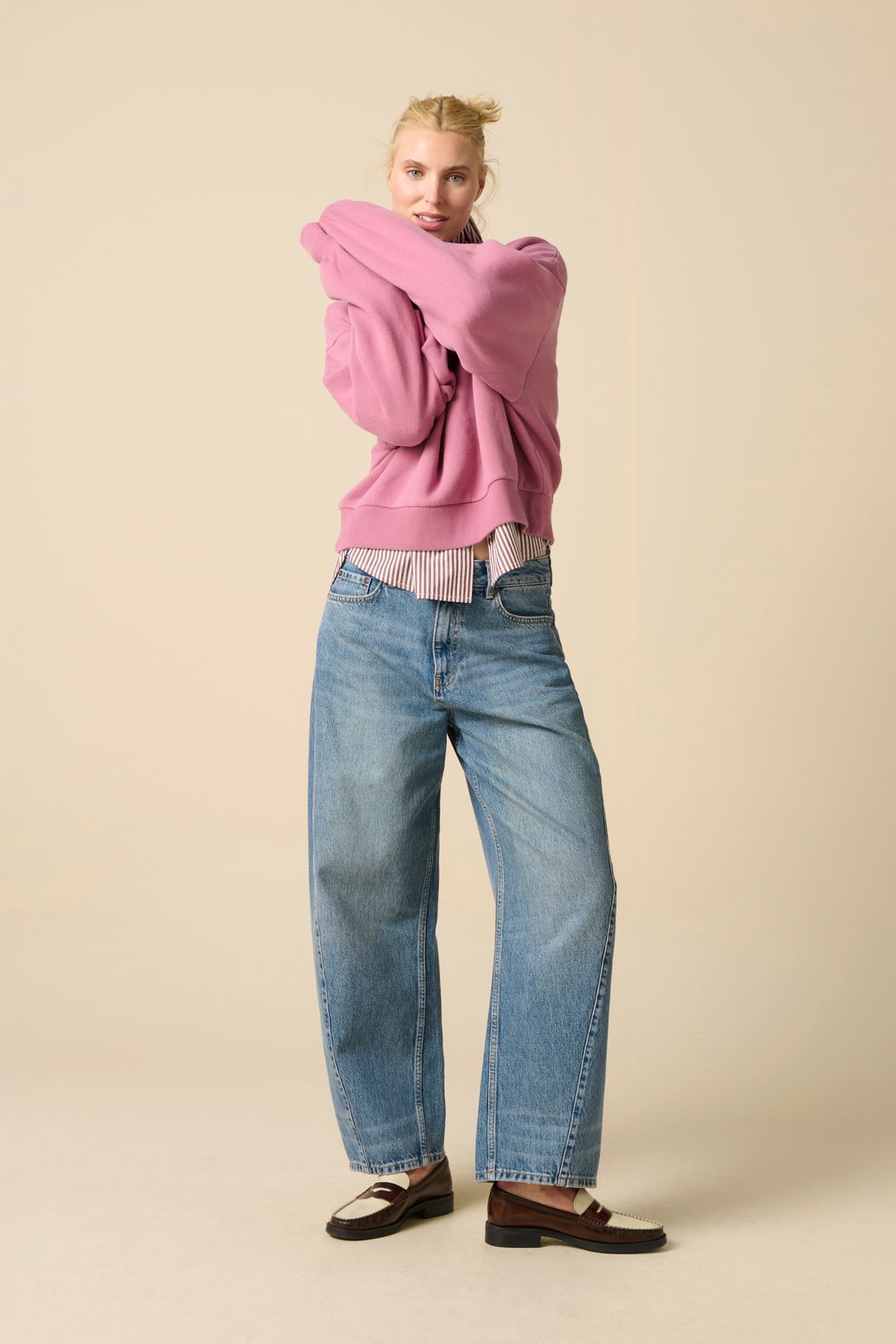 Oversize-Sweater - lila