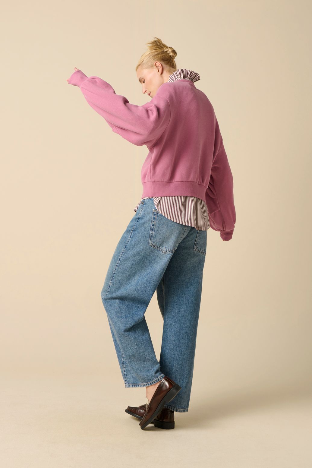 Oversize-Sweater - lila